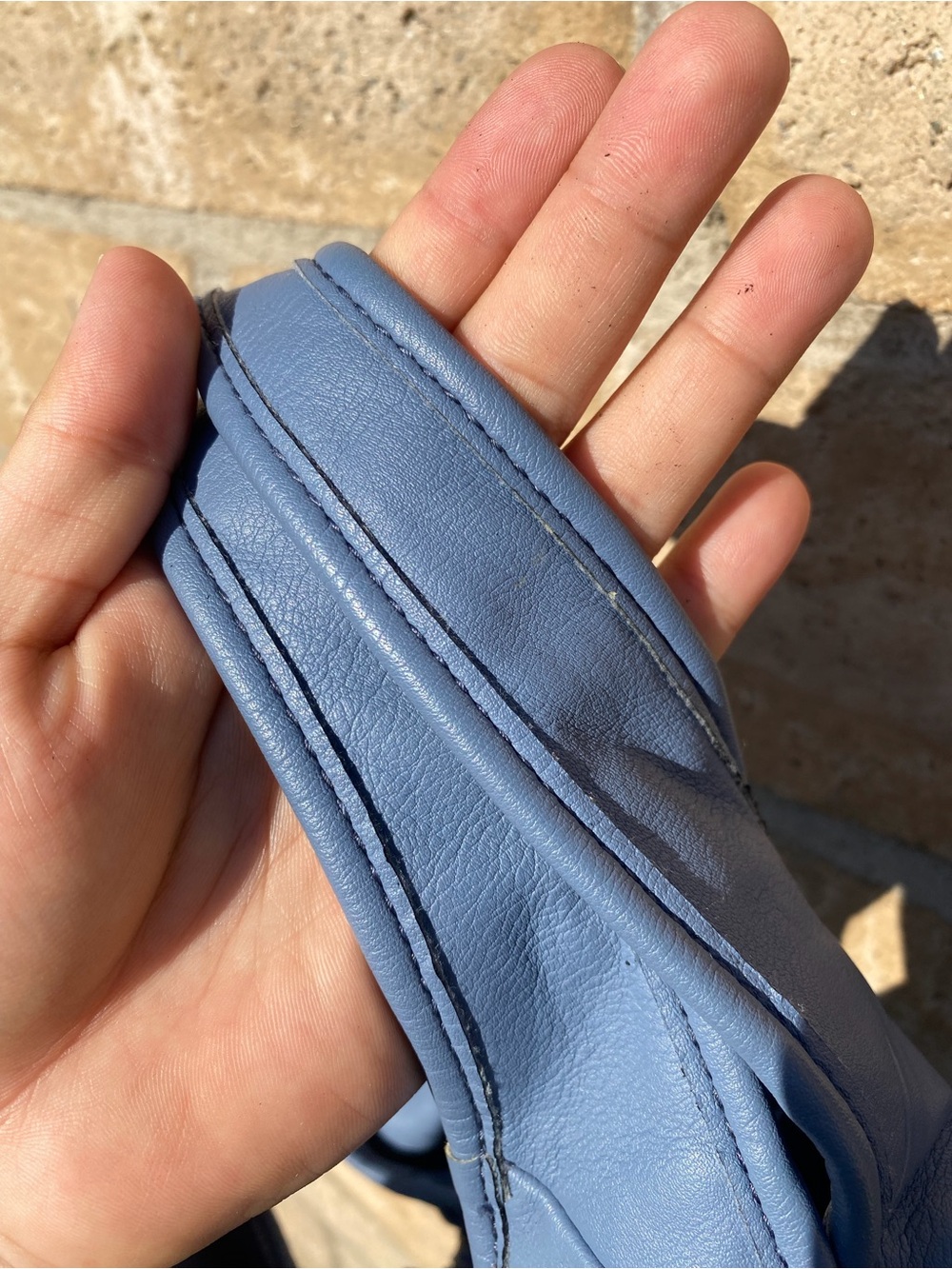 Simply Vera Vera Wang Sidekick Hobo Bag Slate Blue Slouchy Shoulder Purse - Picture 13 of 17